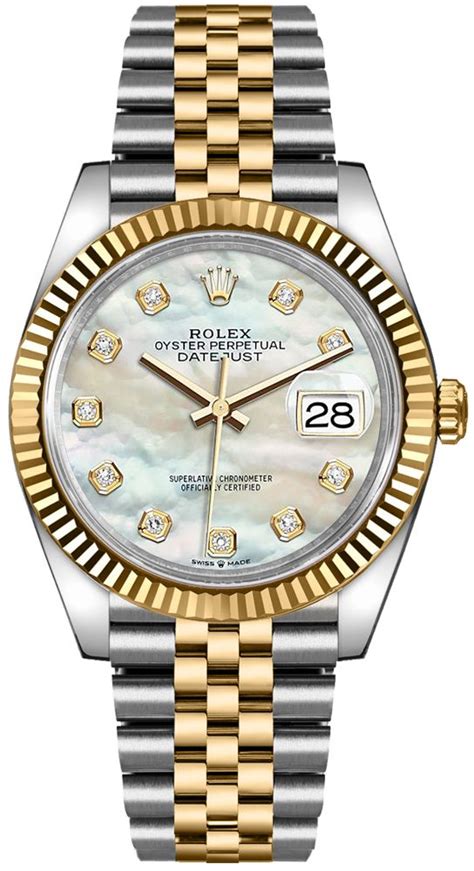 mother of pearl two tone rolex|rolex 2022 release datejust 36.